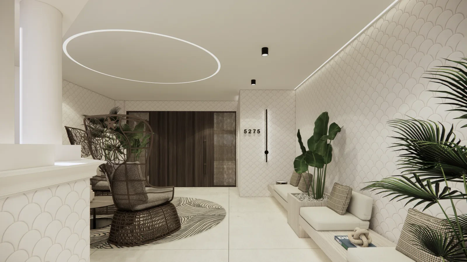 Belladonna Penthouse — formal lounge with refined finishes