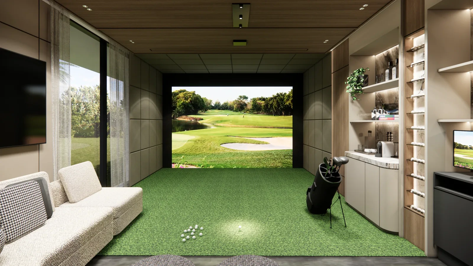 Golden Beach residence — golf and outdoor area