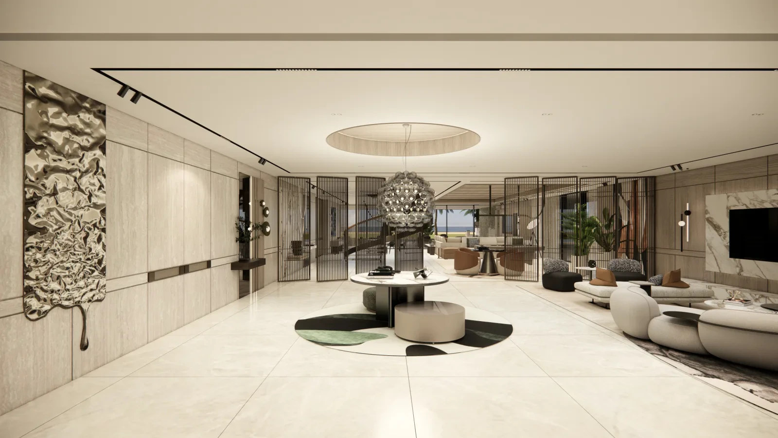 Maison Lumière — dining and lounge by the ocean
